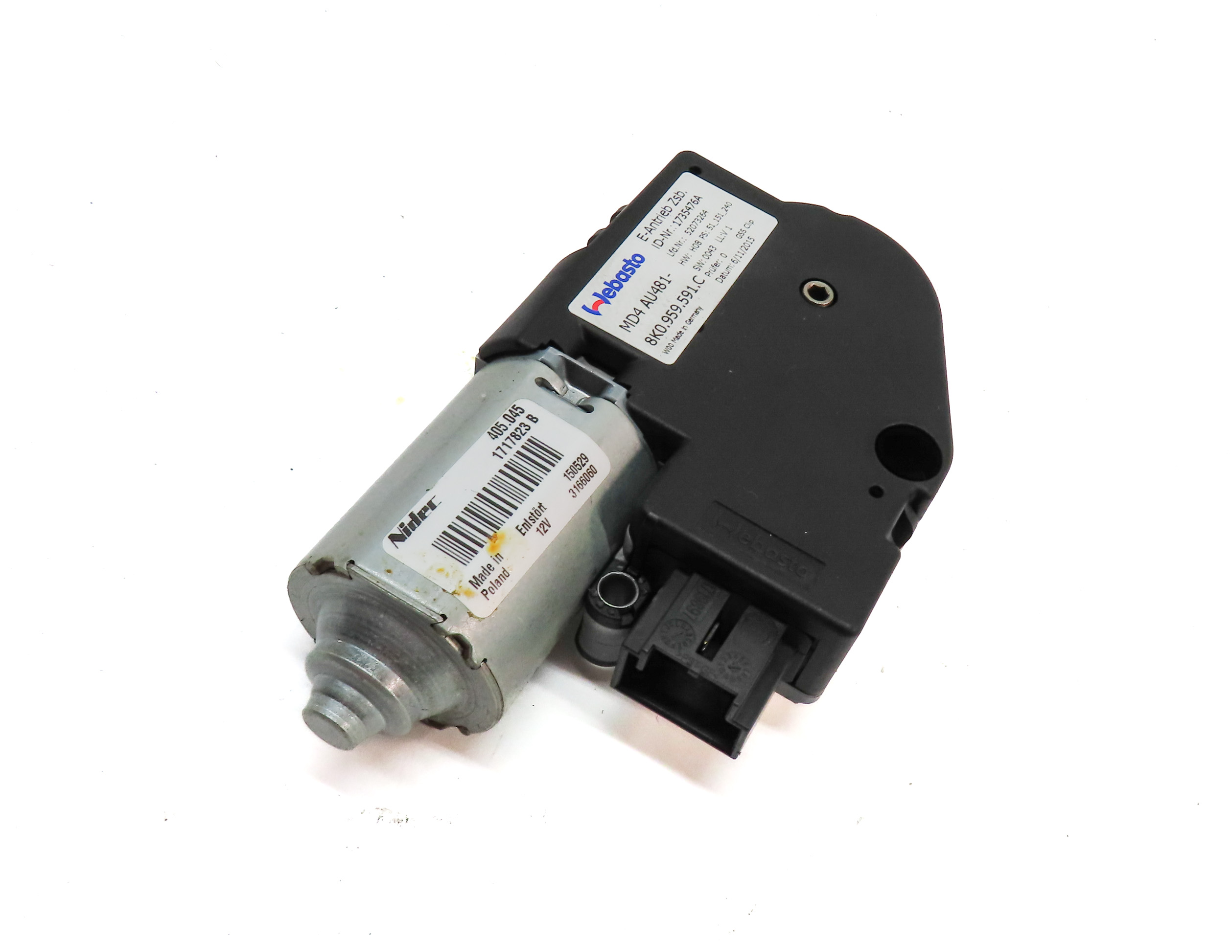 2015-2016 AUDI A4 ALLROAD S4 B8 8K SUNROOF SUN ROOF GLASS OPEN CLOSE DRIVE MOTOR — exact item pictured